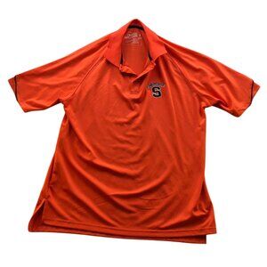 Campus Heritage Mens Syracuse Polo Shirt Large Short Sleeve Casual Pullover